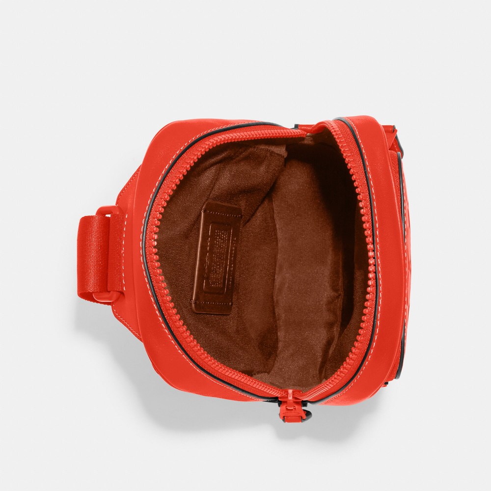 NWT Coach Outlet Track Pack 14 In Signature Leather - Picture 3 of 6